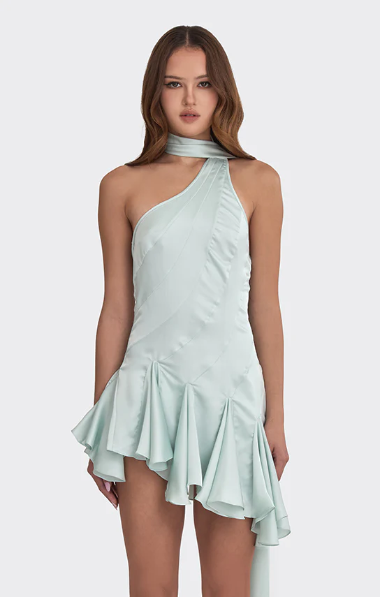 Ms.Godet Asymmetric Dress - Image 9