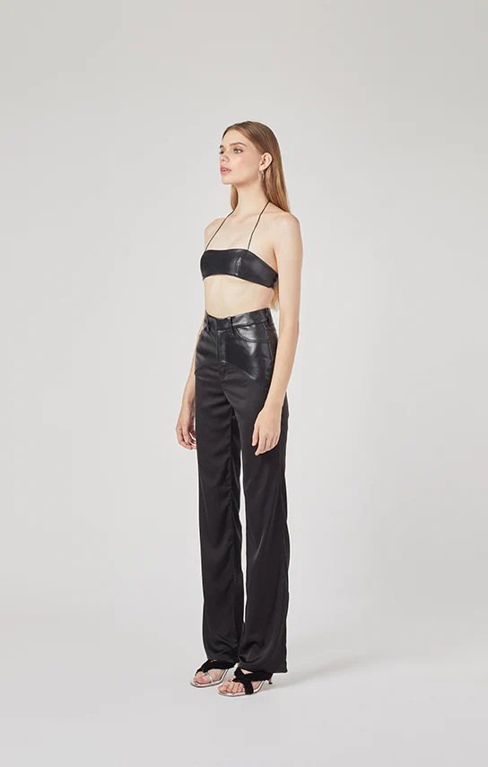 Ms. Godet Leather Pants - Image 3
