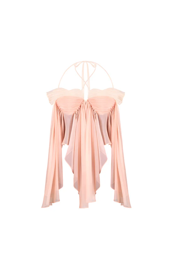 Ms. Heart Chiffon Mini Top - Image 3