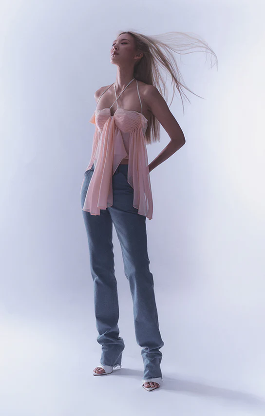 Ms. Heart Chiffon Mini Top - Image 6