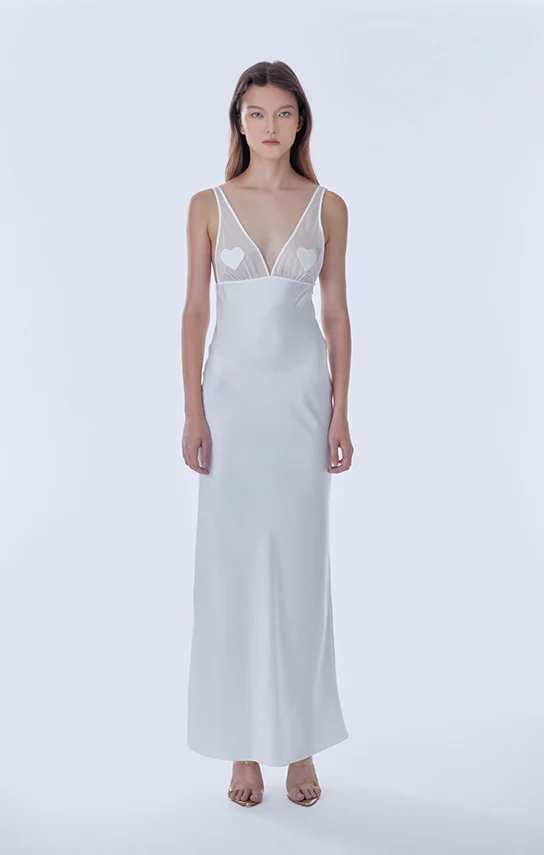 Ms. Heart Maxi Slip Dress