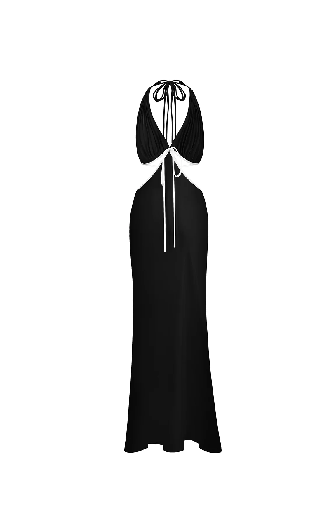 Ms. Pleat Cut-Out Dress (Two-Tone) - Image 4