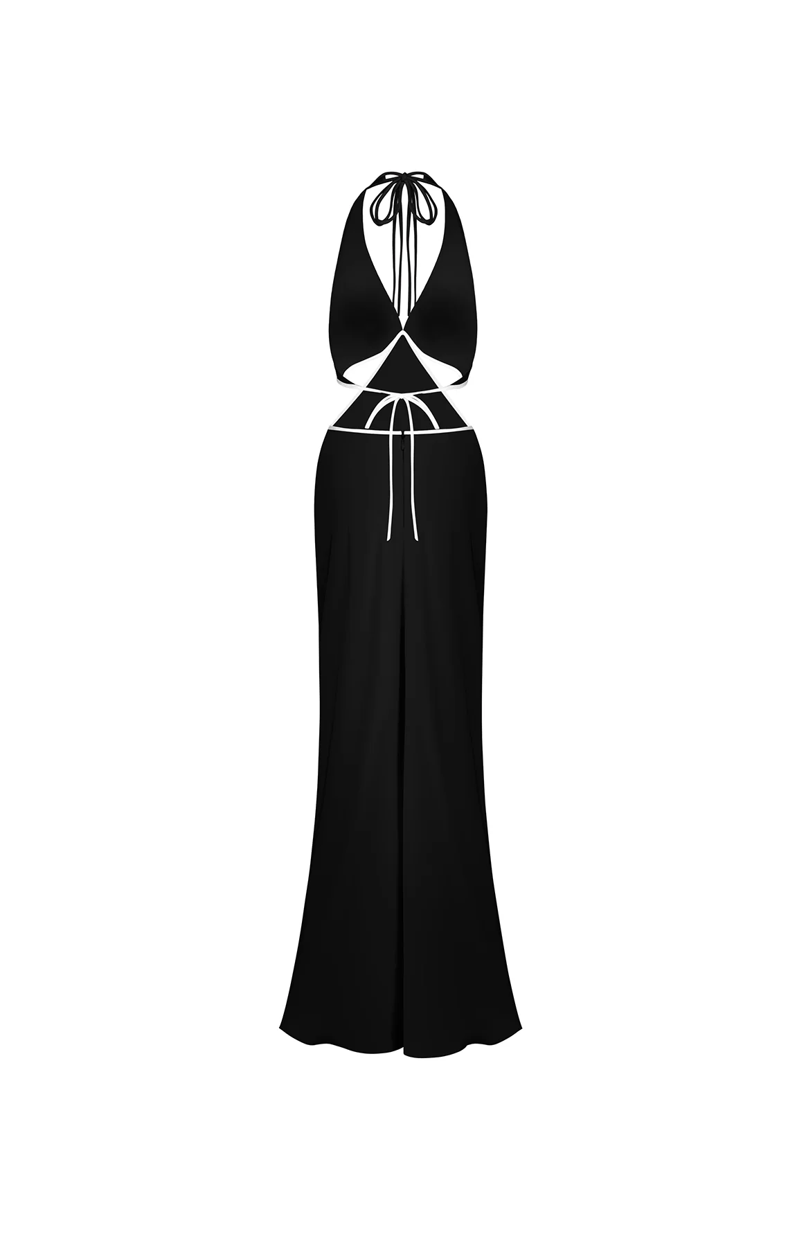 Ms. Pleat Cut-Out Dress (Two-Tone) - Image 5