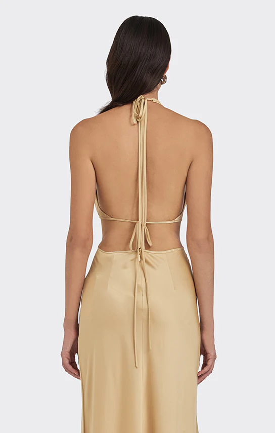 Ms. Pleat Cut-Out Dress (One-Tone) - Image 4