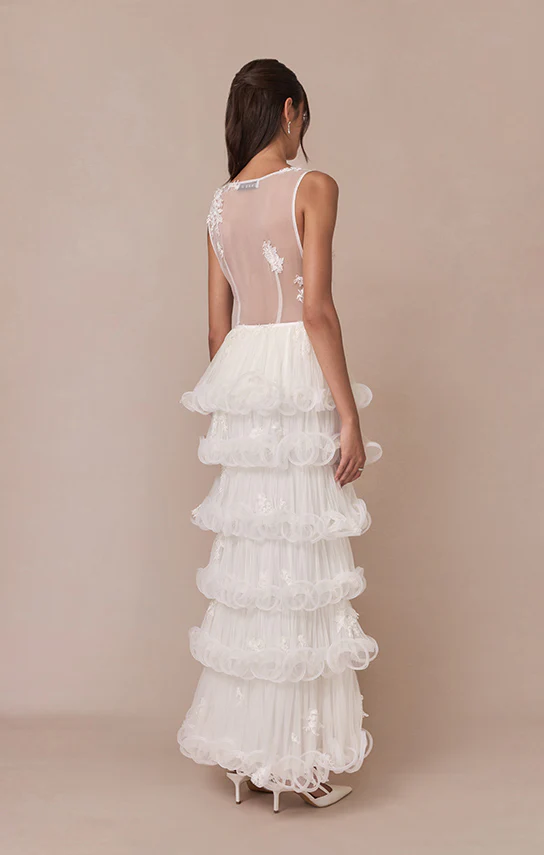 Ms. Tutu Six Layers Maxi Skirt (French Lace) - Image 5
