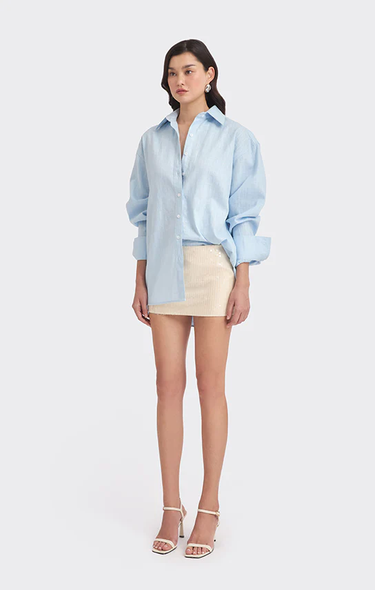 Oversized Linen Shirt - Image 3