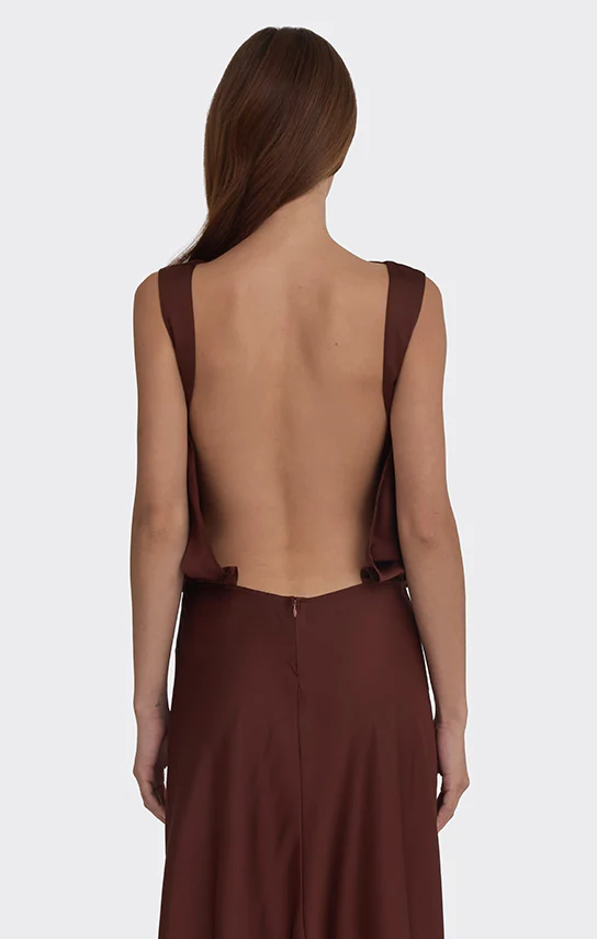 Puffed Boatneck Maxi Gown - Image 14
