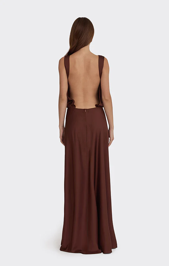 Puffed Boatneck Maxi Gown - Image 15