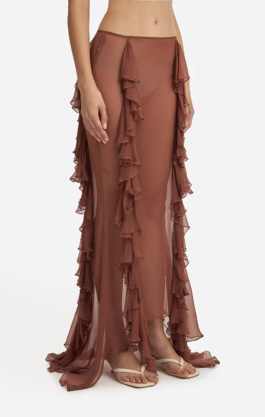 Fish Tail Ruffle Maxi Skirt - Image 2