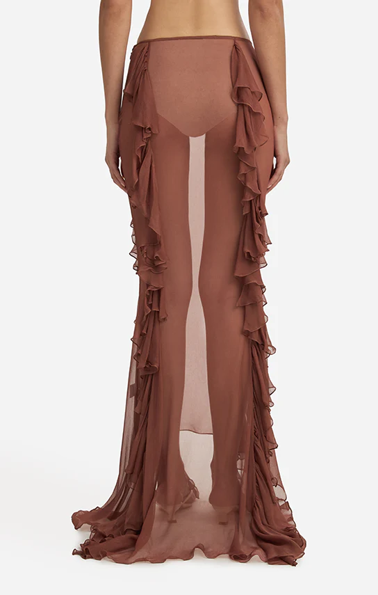 Fish Tail Ruffle Maxi Skirt - Image 3