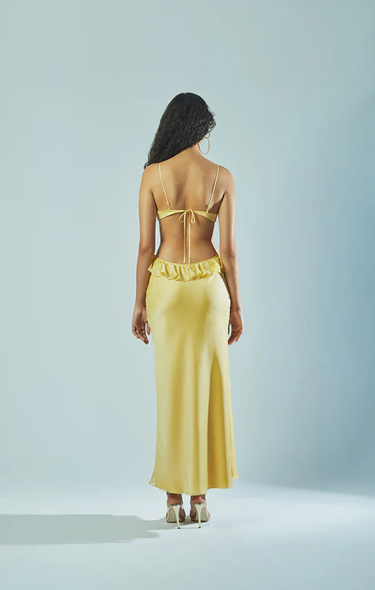 Ruffle Maxi Slip Dress - Image 10