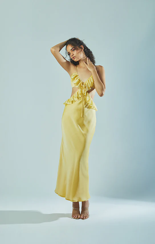 Ruffle Maxi Slip Dress - Image 12