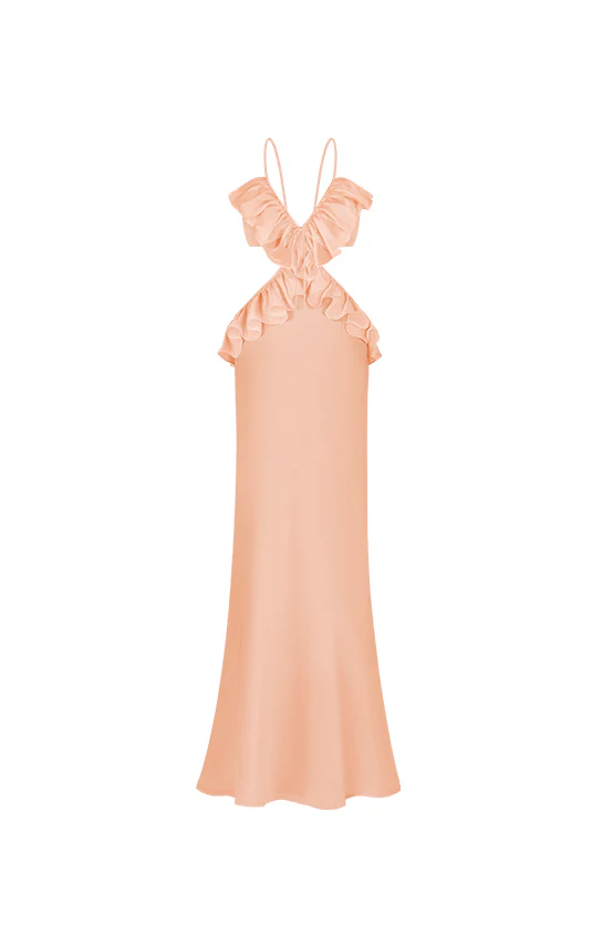 Ruffle Maxi Slip Dress - Image 2