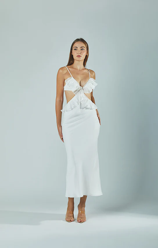 Ruffle Maxi Slip Dress - Image 26