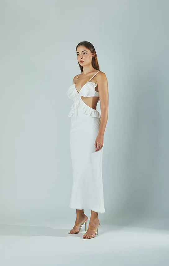 Ruffle Maxi Slip Dress - Image 27