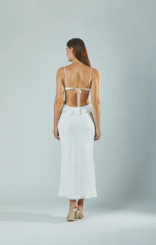 Ruffle Maxi Slip Dress - Image 29