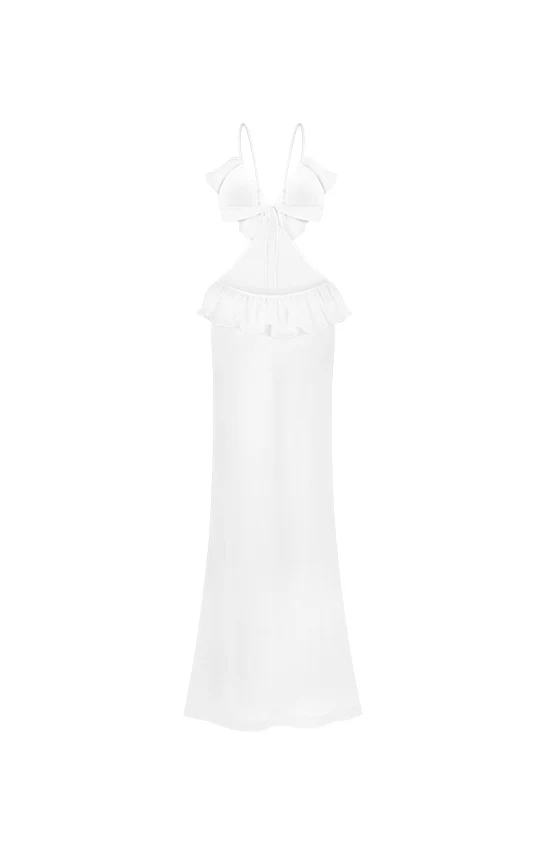 Ruffle Maxi Slip Dress - Image 33
