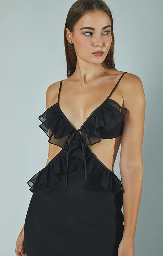 Ruffle Maxi Slip Dress - Image 4