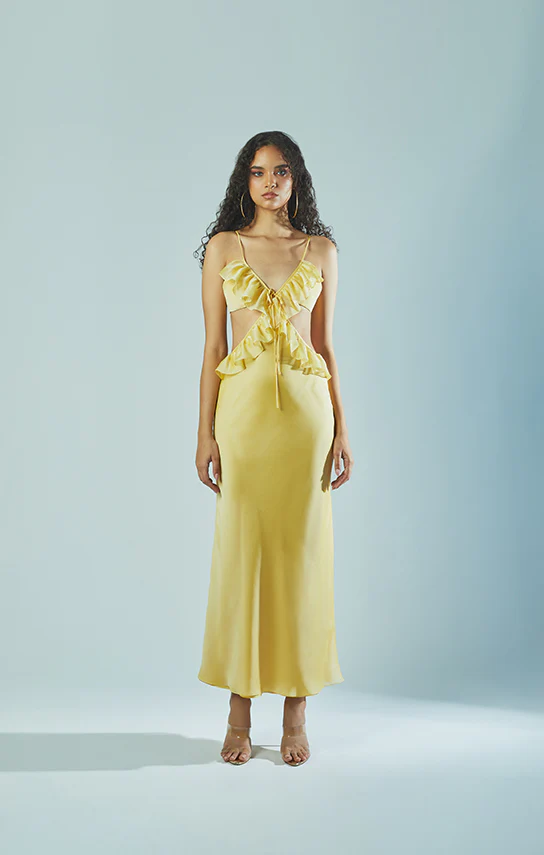 Ruffle Maxi Slip Dress - Image 6