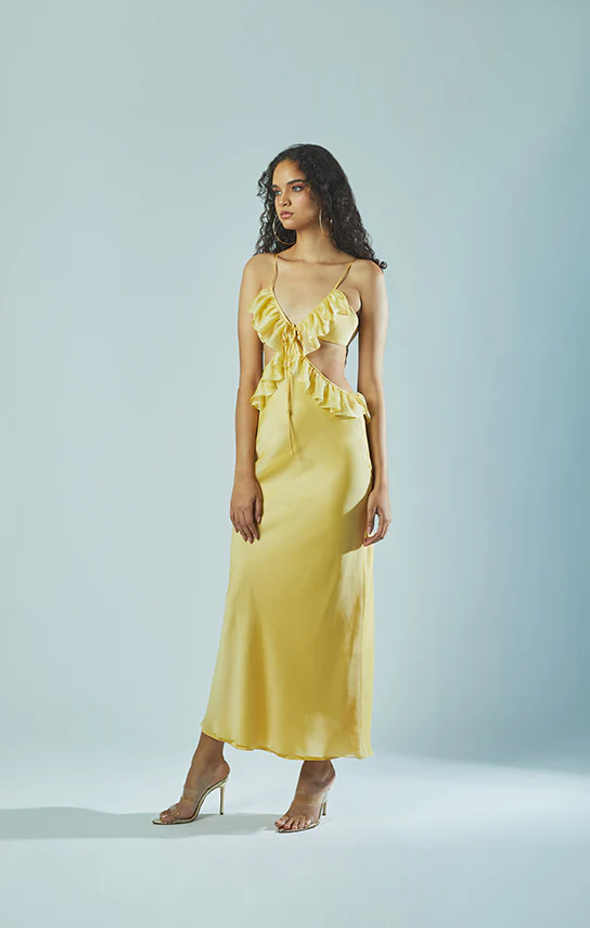Ruffle Maxi Slip Dress - Image 8