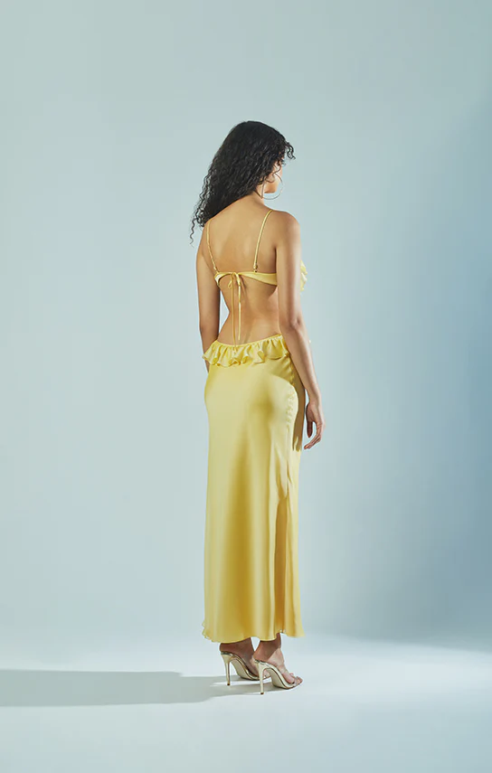 Ruffle Maxi Slip Dress - Image 9