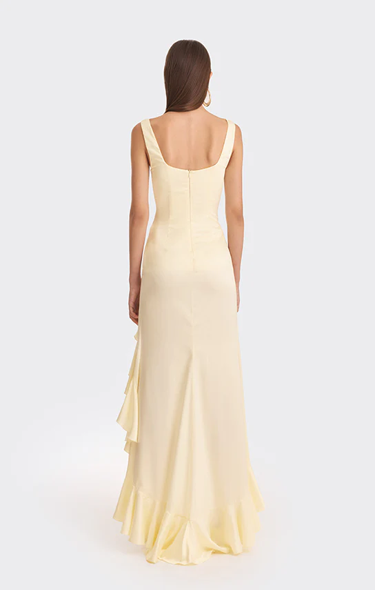 Ruffle Slit Maxi Dress - Image 4