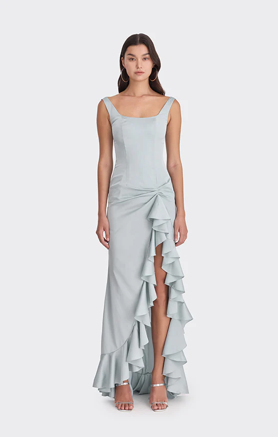 Ruffle Slit Maxi Dress - Image 6