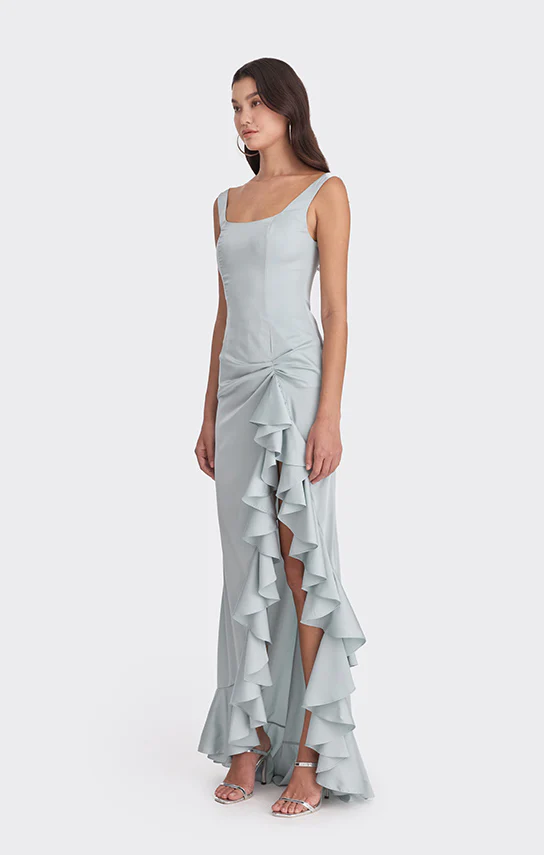 Ruffle Slit Maxi Dress - Image 7
