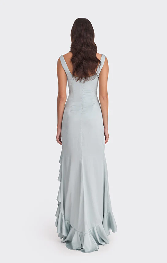 Ruffle Slit Maxi Dress - Image 8