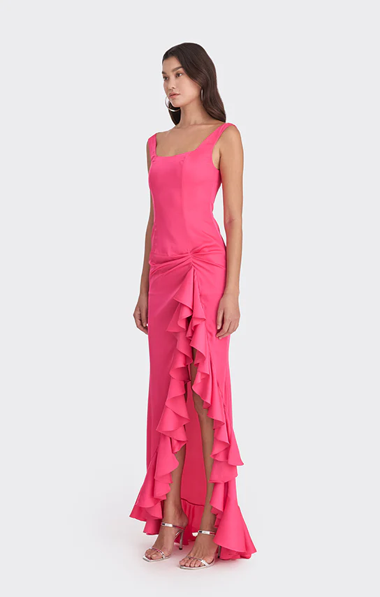 Ruffle Slit Maxi Dress - Image 9