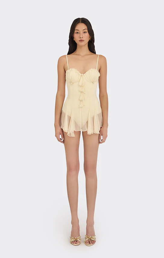 Shell Bodysuit Mini Dress