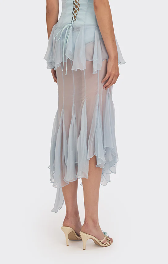 Shell Godet Asymmetric Skirt - Image 5