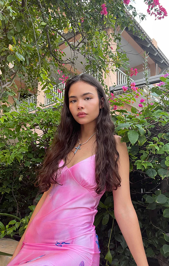 Signature Slip Dress (Pink Meadow) - Image 3