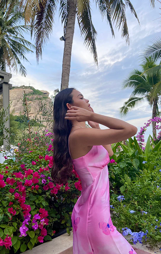 Signature Slip Dress (Pink Meadow) - Image 4