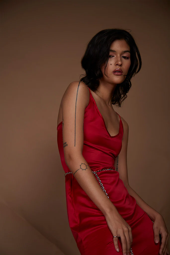 Signature V Neck Romance Dress - Image 5