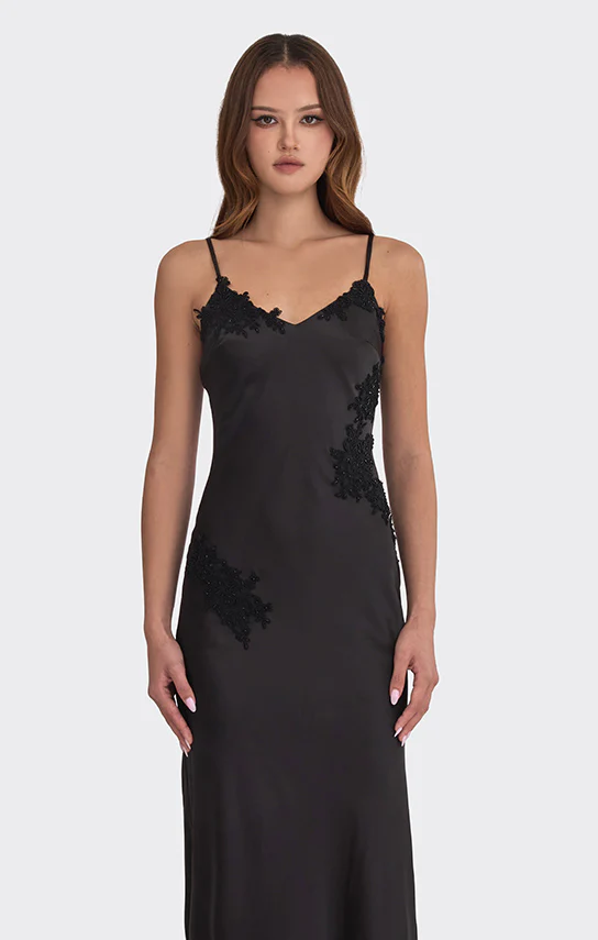 Signature V Neck Maxi Dress (Lace) - Image 12