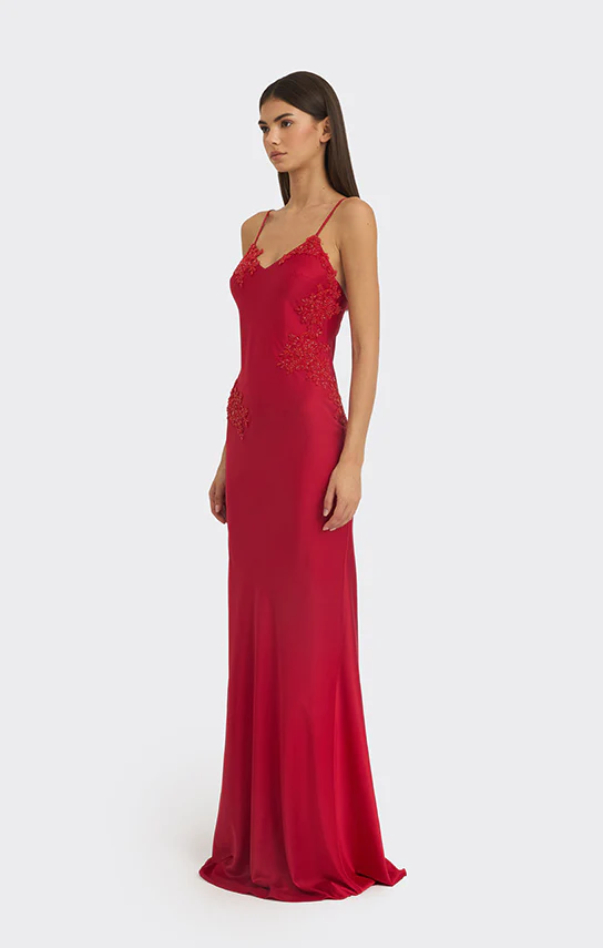 Signature V Neck Maxi Dress (Lace) - Image 2