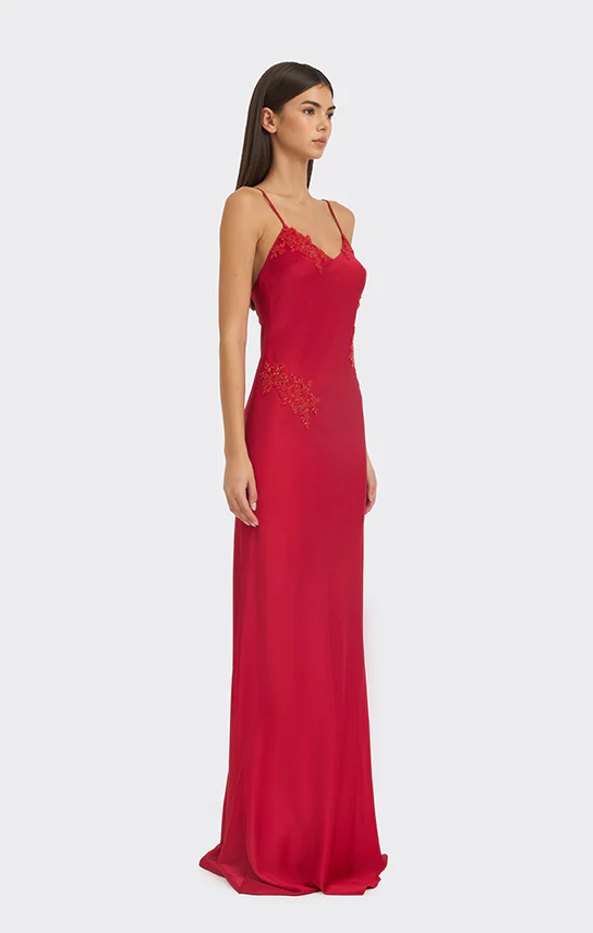 Signature V Neck Maxi Dress (Lace) - Image 6