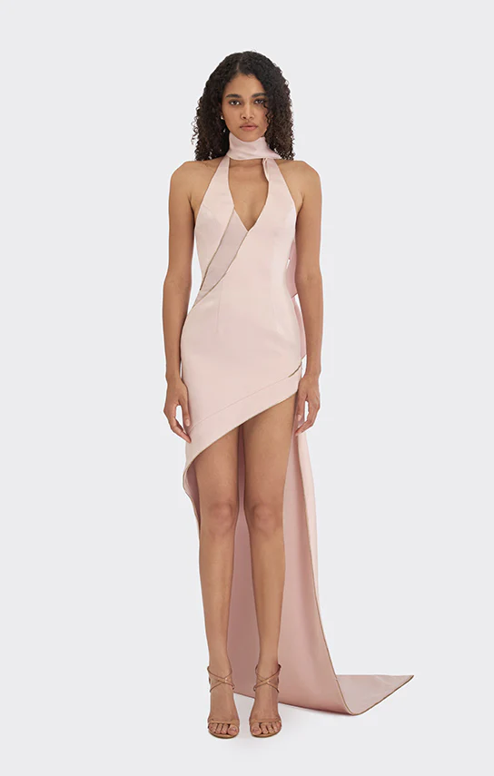 Spiral Asymmetric Zip Maxi Dress - Image 11
