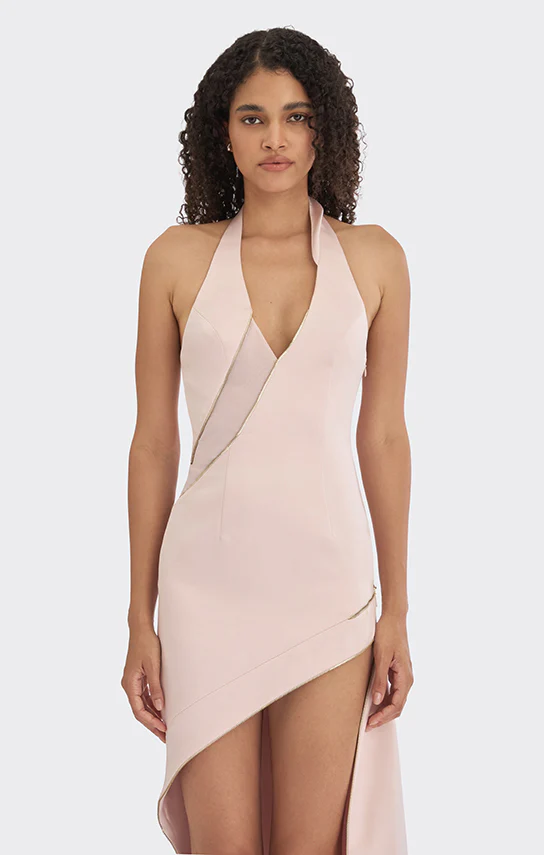 Spiral Asymmetric Zip Maxi Dress - Image 13