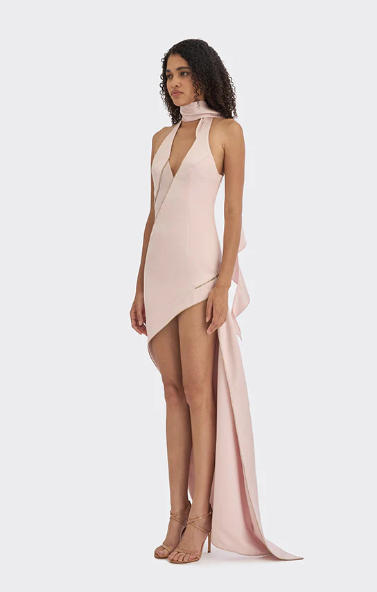 Spiral Asymmetric Zip Maxi Dress - Image 15
