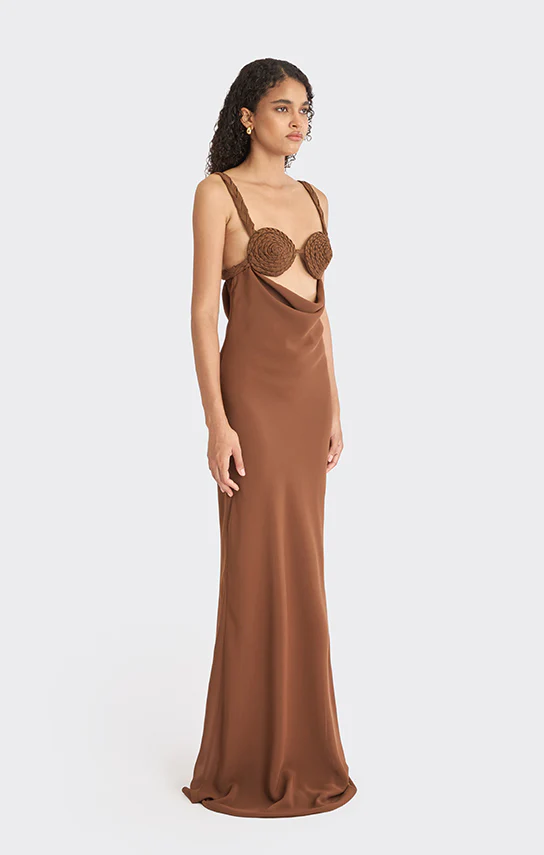 Spiral Cowl Maxi Dress - Image 2