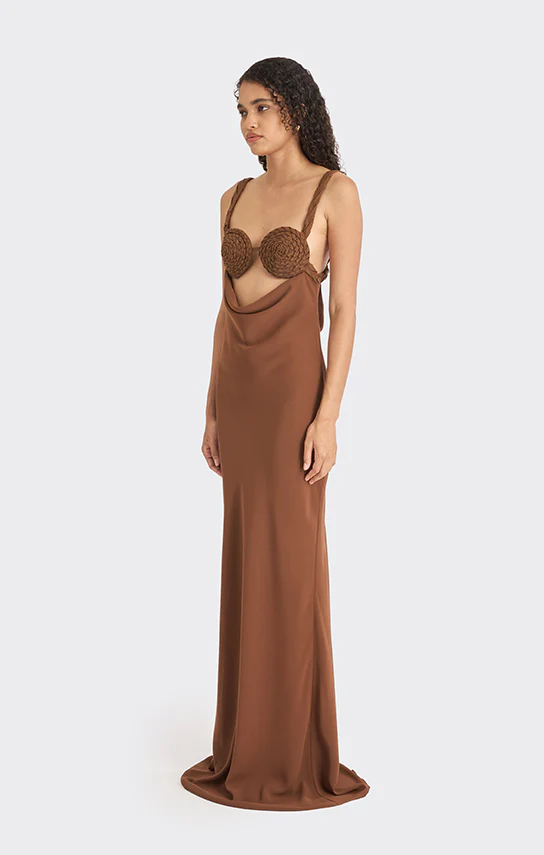 Spiral Cowl Maxi Dress - Image 3