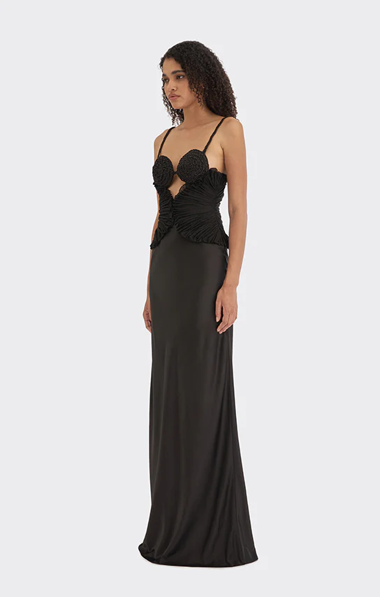 Spiral Lotus Leaf Maxi Dress - Image 10