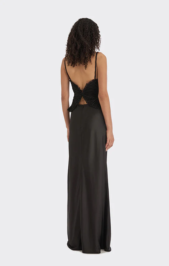 Spiral Lotus Leaf Maxi Dress - Image 11