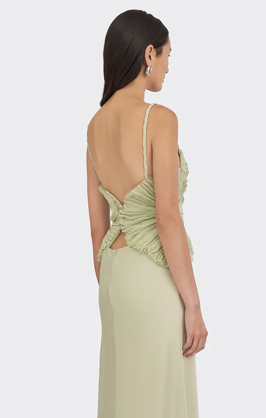 Spiral Lotus Leaf Maxi Dress - Image 3