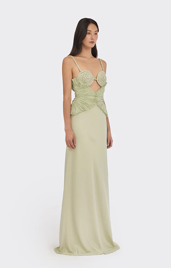 Spiral Lotus Leaf Maxi Dress - Image 5