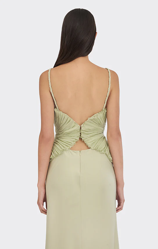 Spiral Lotus Leaf Maxi Dress - Image 7