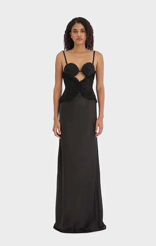 Spiral Lotus Leaf Maxi Dress - Image 8