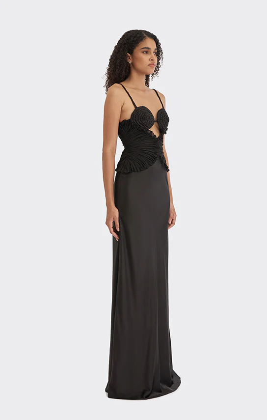 Spiral Lotus Leaf Maxi Dress - Image 9